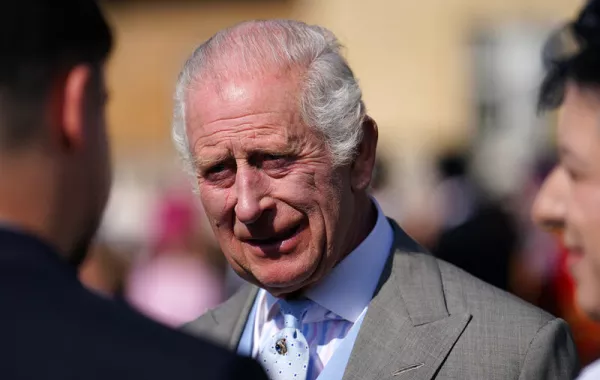 الملك تشارلز King Charles يوم لندن يوم أمس الخميس 9 من مايو 2024 (مصدر الصورة:  Jordan Pettitt / POOL / AFP)