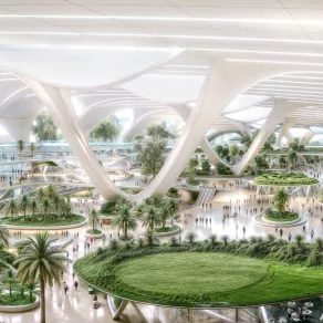 مطار آل مكتوم الدولي. الصورة من الحساب الرسمي للشيخ محمد بن راشد على منصة x