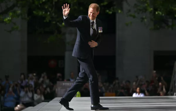 الأمير هاري Prince Harry في زيارته الأخيرة إلى لندن (مصدر الصورة: JUSTIN TALLIS / AFP)