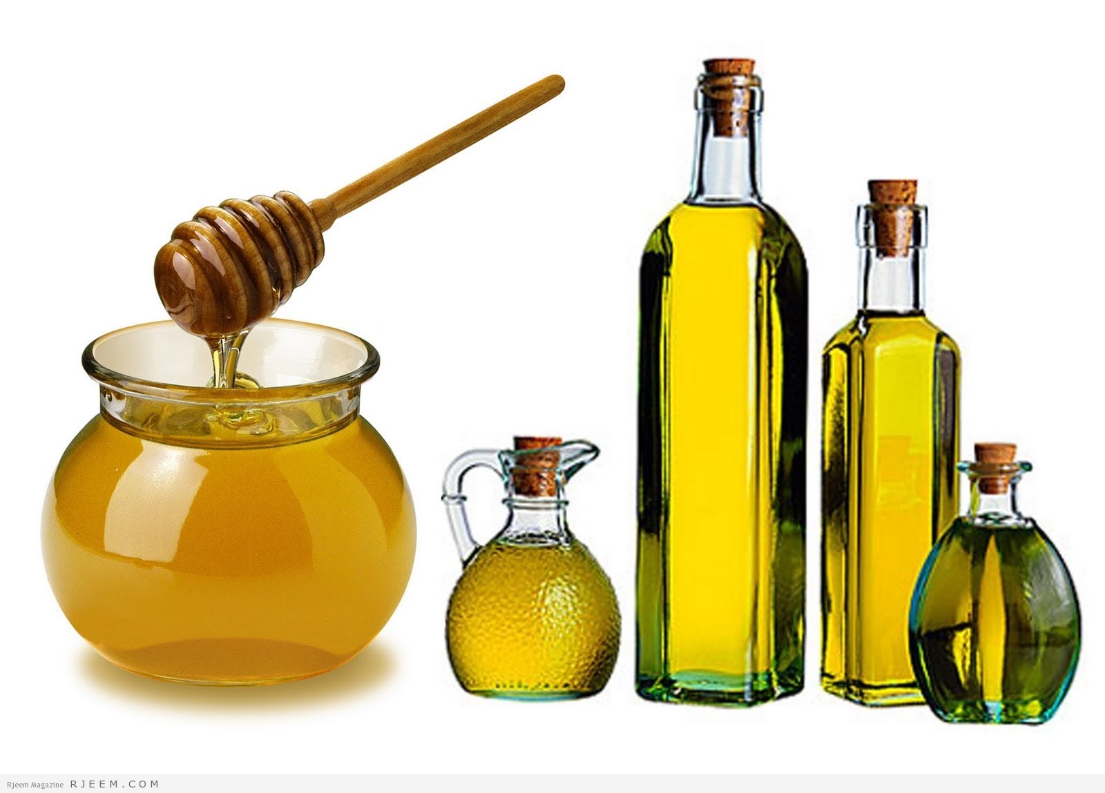 وصفة زيت الزيتون والعسل والبيض
