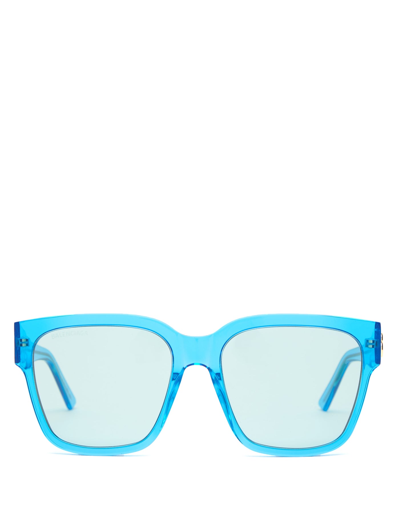 نظارات شمسية باللون الأزرق الناصع من Balenciaga