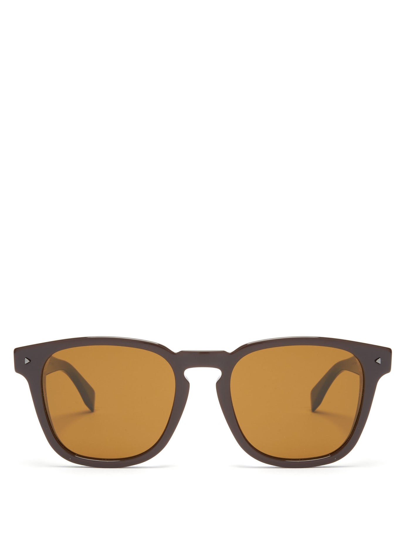 نظارات شمسية بإطارات عريضة وعدسات ملونة من Fendi