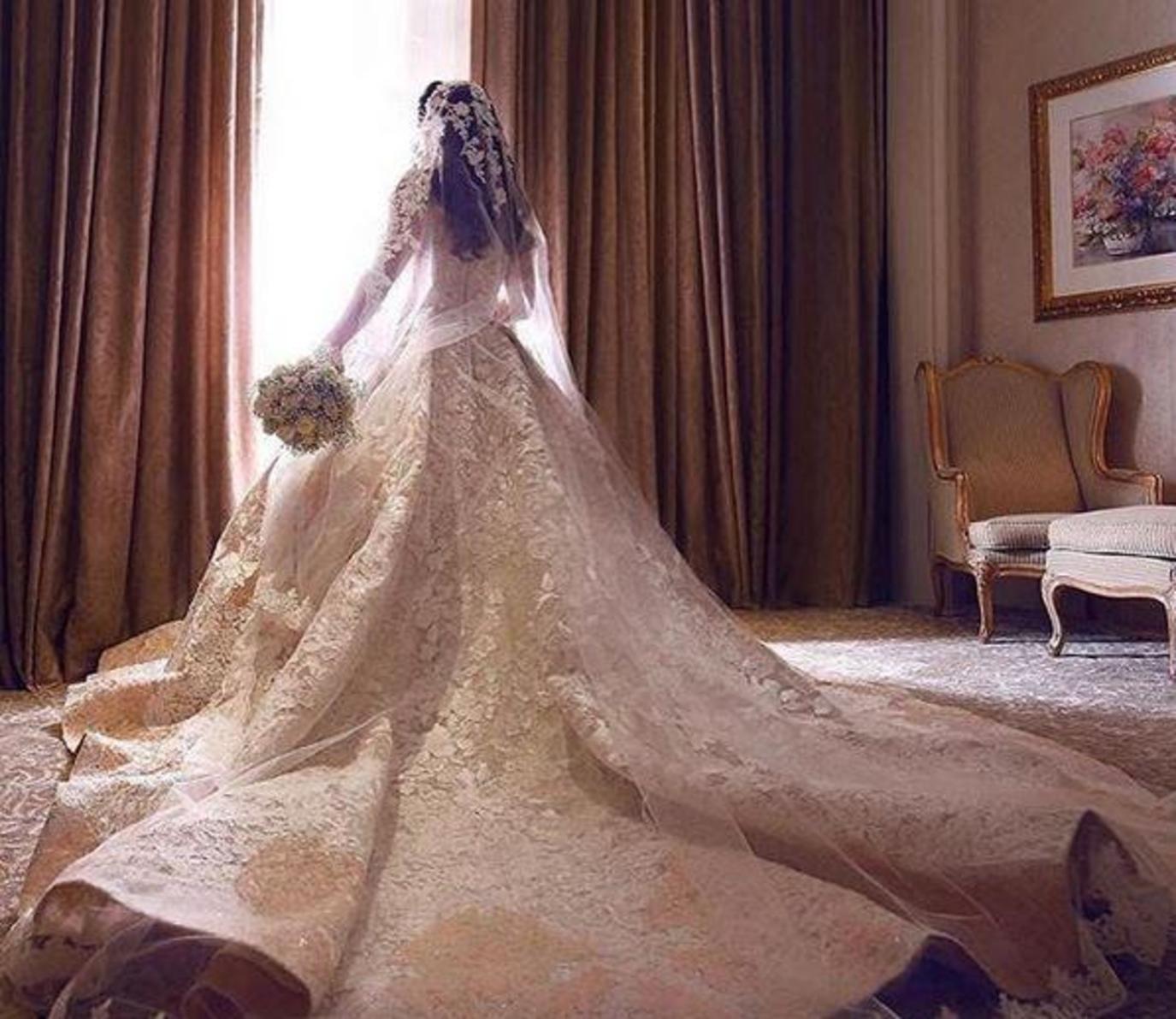 فساتين زفاف العروس الخليجية مجلة سيدتي